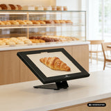 Soporte publicitario para tablet Maclean, con sistema de bloqueo, 12,4"-13", iPad Air/Pro, Samsung Tab S10+/S9+/S8+/S7+, 257 x 350 x 22 mm, MC-956 B