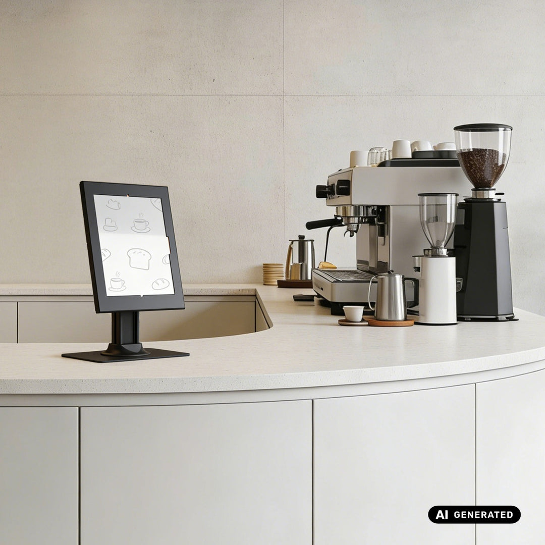 Soporte publicitario para tablet Maclean, con cierre de seguridad. 12,4"-13", iPad Air/Pro, Samsung Tab S10+/S9+/S8+/S7+, 257 x 350 x 22 mm, MC-958 B
