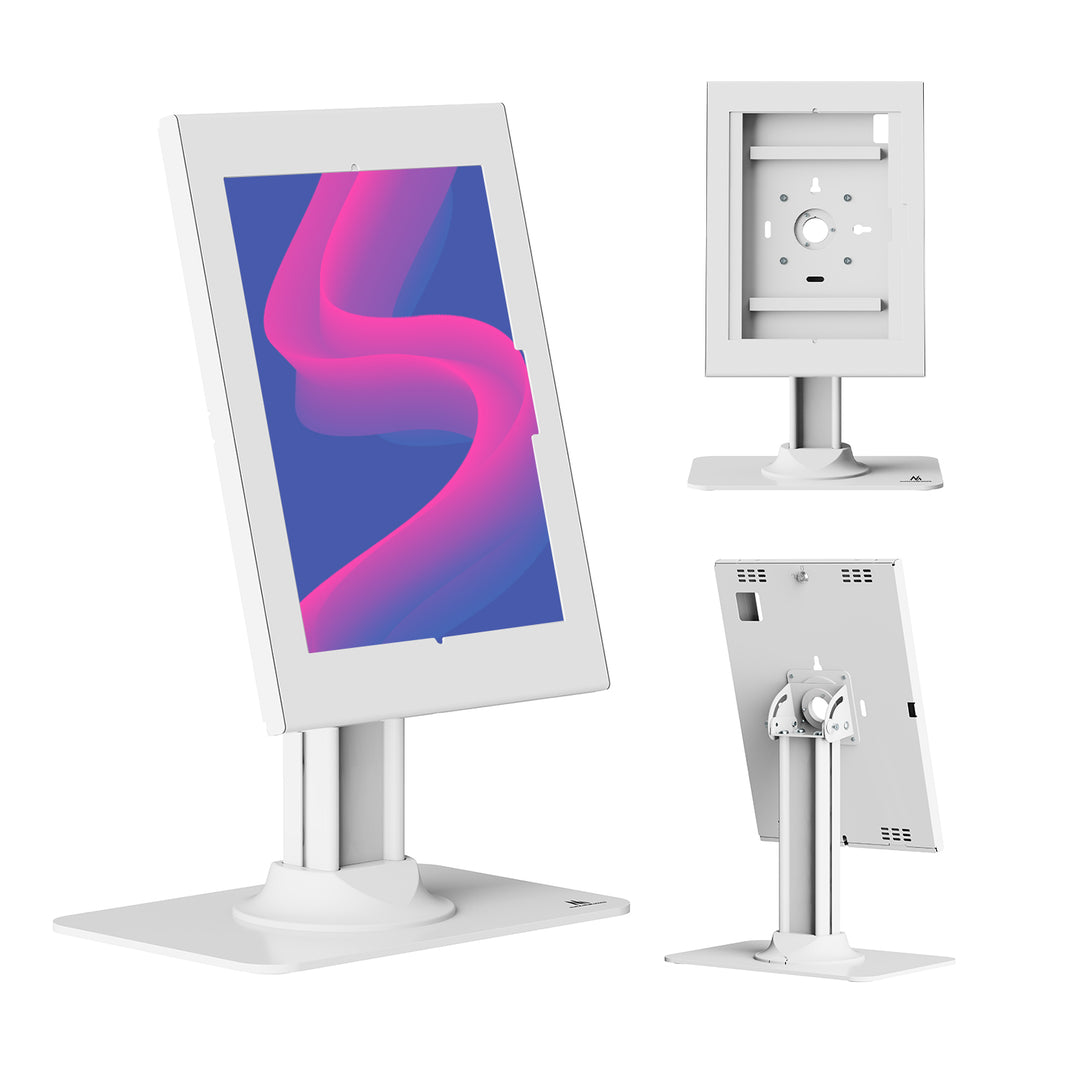 Soporte publicitario para tablet Maclean, con cierre de seguridad, 12,4"-13", iPad Air/Pro, Samsung Tab S10+/S9+/S8+/S7+, 257 x 350 x 22 mm, MC-958 W