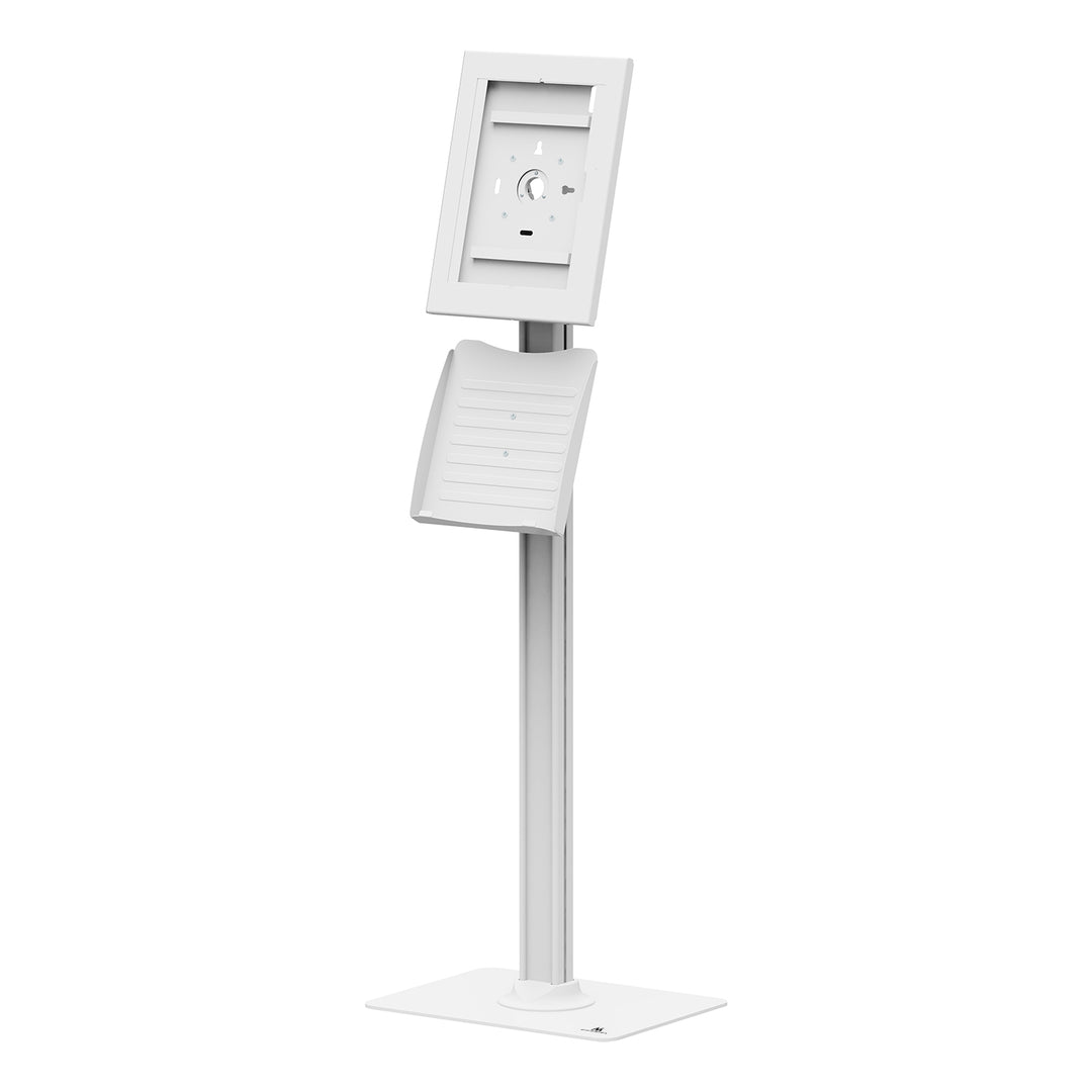 Soporte publicitario para tablet Maclean, con cierre de seguridad, 12,4"-13", iPad Air/Pro, Samsung Tab S10+/S9+/S8+/S7+, 257 x 350 x 22 mm, MC-924 W