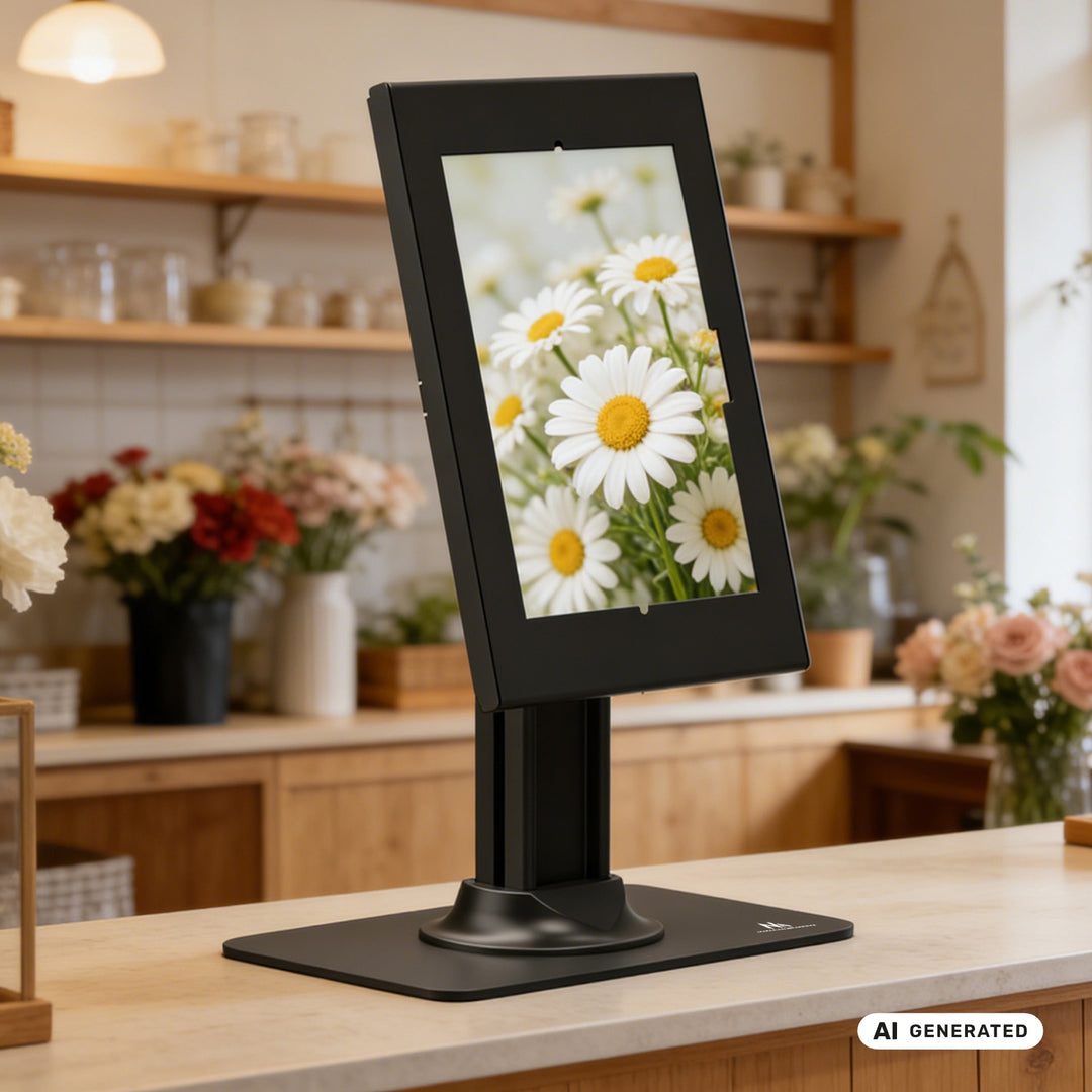Soporte publicitario para tablet Maclean, con cierre de seguridad, 10,9"-11", iPad Air/Pro, Samsung Tab A y S Series, 220 x 323 x 22 mm, MC-959 B