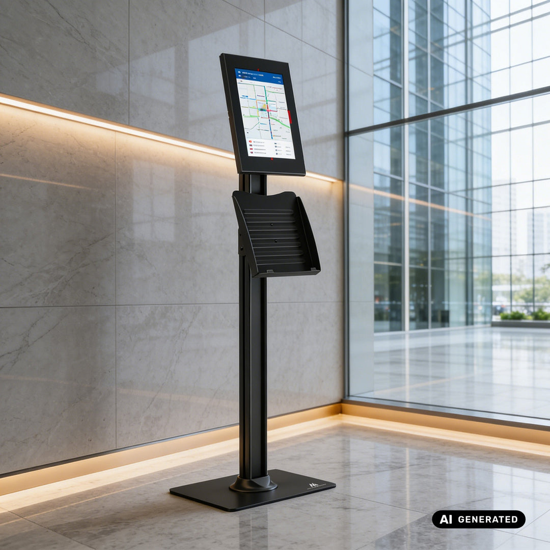 Soporte publicitario para tablet Maclean, con cierre de seguridad, 10,9"-11", iPad Air/Pro, Samsung Tab A y S Series, 220 x 323 x 22 mm, MC-960 B
