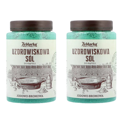 Sal termal Zabłocka, yodo-bromo, para baños, 1,2 kg - 2 unidades