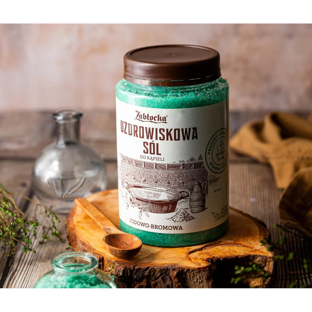 Sal termal Zabłocka, yodo-bromo, para baños, 1,2 kg - 3 unidades