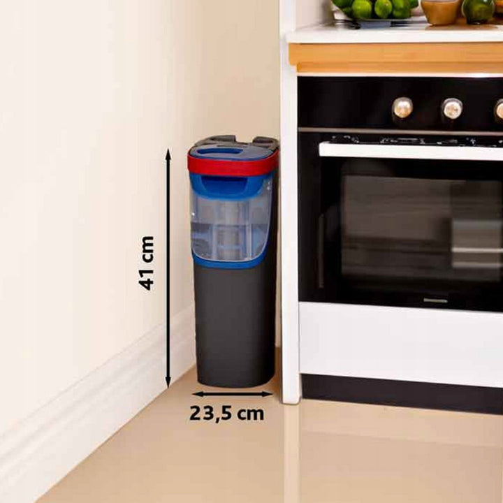 Fregona plana Vileda H2prO, separación del 100 % del agua limpia del agua sucia, dos depósitos, 3 fundas de microfibra, cabezal giratorio 360°, 175774