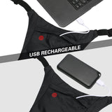 Mochila con señalizador LED, con mando a distancia, resistencia al agua: mando a distancia IPx5, mochila IPX2 + correas deportivas para el teléfono Maclean