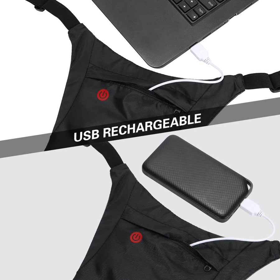 Mochila con señalizador LED, con mando a distancia, resistencia al agua: mando a distancia IPx5, mochila IPX2 + correas deportivas para el teléfono Maclean