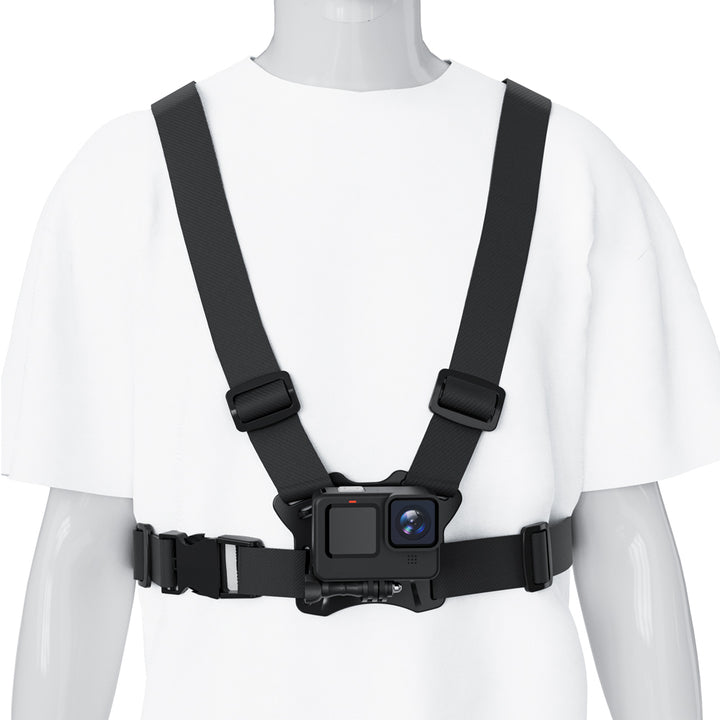 Mochila con señalizador LED, con mando a distancia, resistencia al agua: mando a distancia IPx5, mochila IPX2 + correas deportivas universales, para teléfono, cámara, cámaras GoPro y otros, soporte giratorio, MC-294