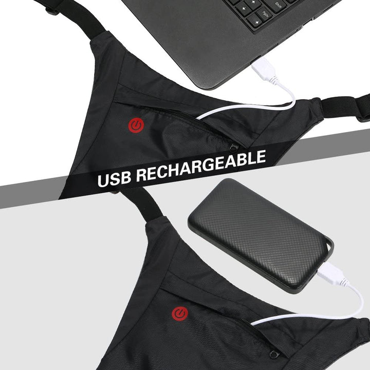 Mochila con señalizador LED, con mando a distancia, resistencia al agua: mando a distancia IPx5, mochila IPX2 + correas deportivas para el teléfono Maclean, universales, MC-446
