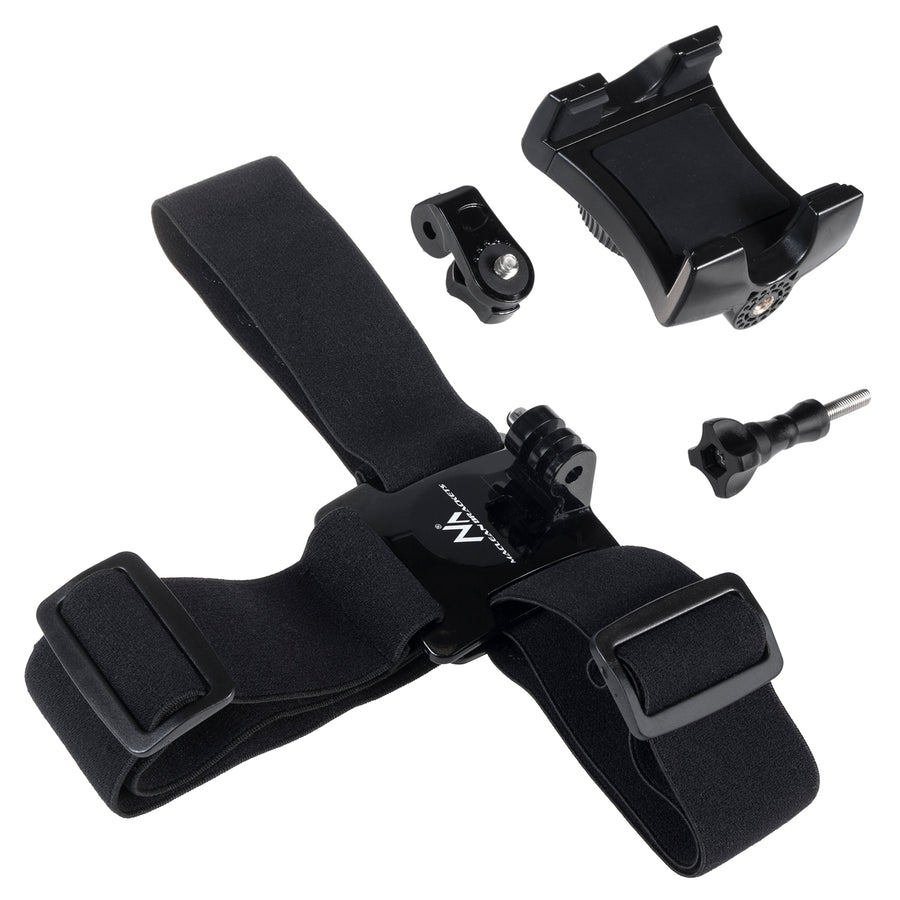 Mochila con señalizador LED, con mando a distancia, resistencia al agua: mando a distancia IPx5, mochila IPX2 + cinta deportiva para la cabeza para el teléfono MC-825