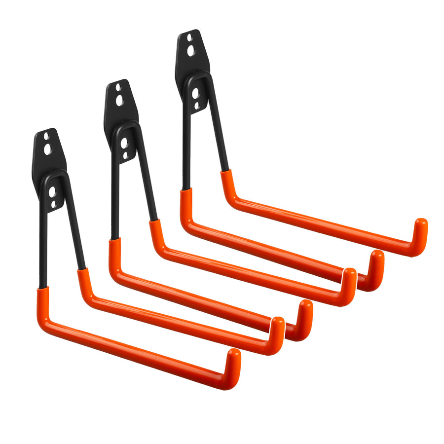 Soporte/colgador de pared Maclean, para neumáticos, herramientas de jardinería, escaleras, mangueras, bicicletas, carga máxima 25 kg, MC-444, 3 unidades