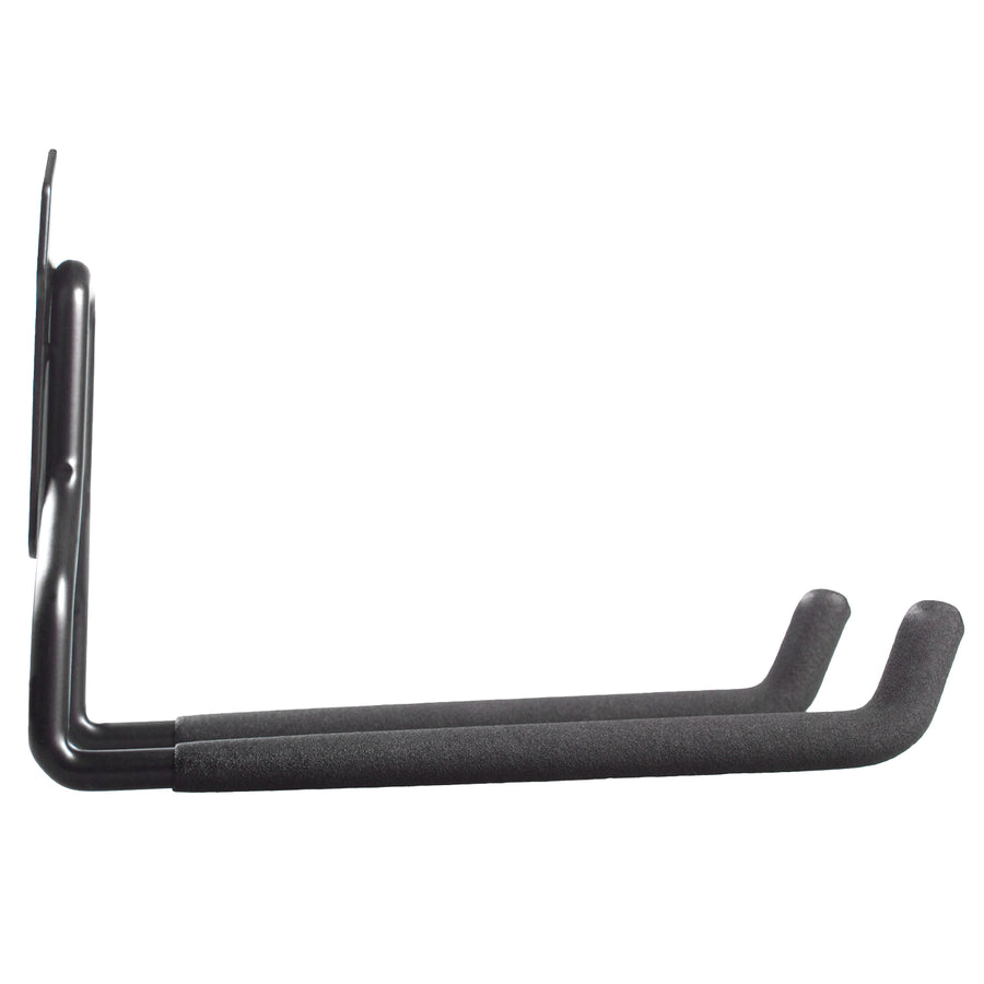 Soporte/colgador de pared Maclean, para neumáticos, herramientas de jardinería, escaleras, mangueras, bicicletas, de acero, carga máxima 35 kg, MC-440, 3 unidades.