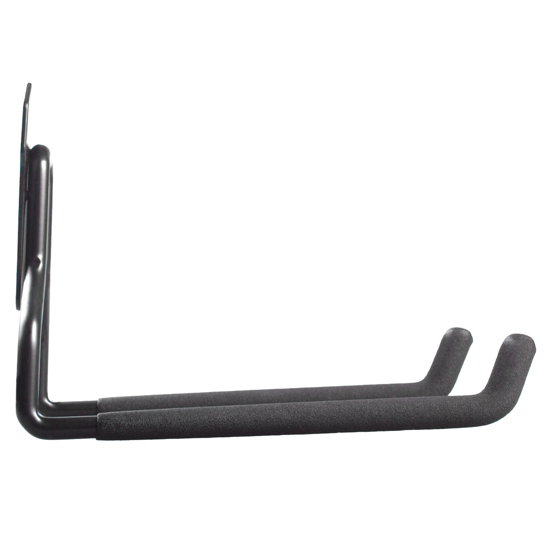 Soporte/colgador de pared Maclean, para neumáticos, herramientas de jardinería, escaleras, mangueras, bicicletas, de acero, carga máxima 35 kg, MC-440, 4 unidades.