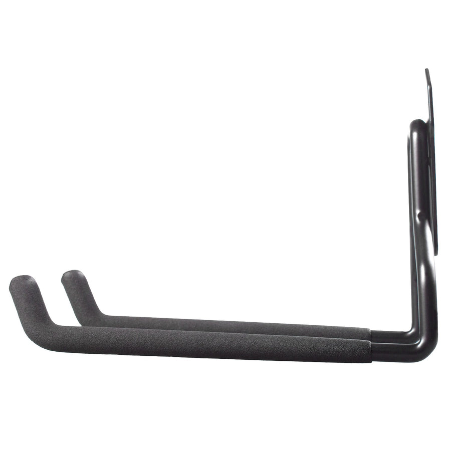 Soporte/colgador de pared Maclean, para neumáticos, herramientas de jardinería, escaleras, mangueras, bicicletas, de acero, carga máxima 35 kg, MC-440, 4 unidades.