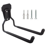 Soporte/colgador de pared Maclean, para neumáticos, herramientas de jardinería, escaleras, mangueras, bicicletas, de acero, carga máxima 35 kg, MC-440, 4 unidades.