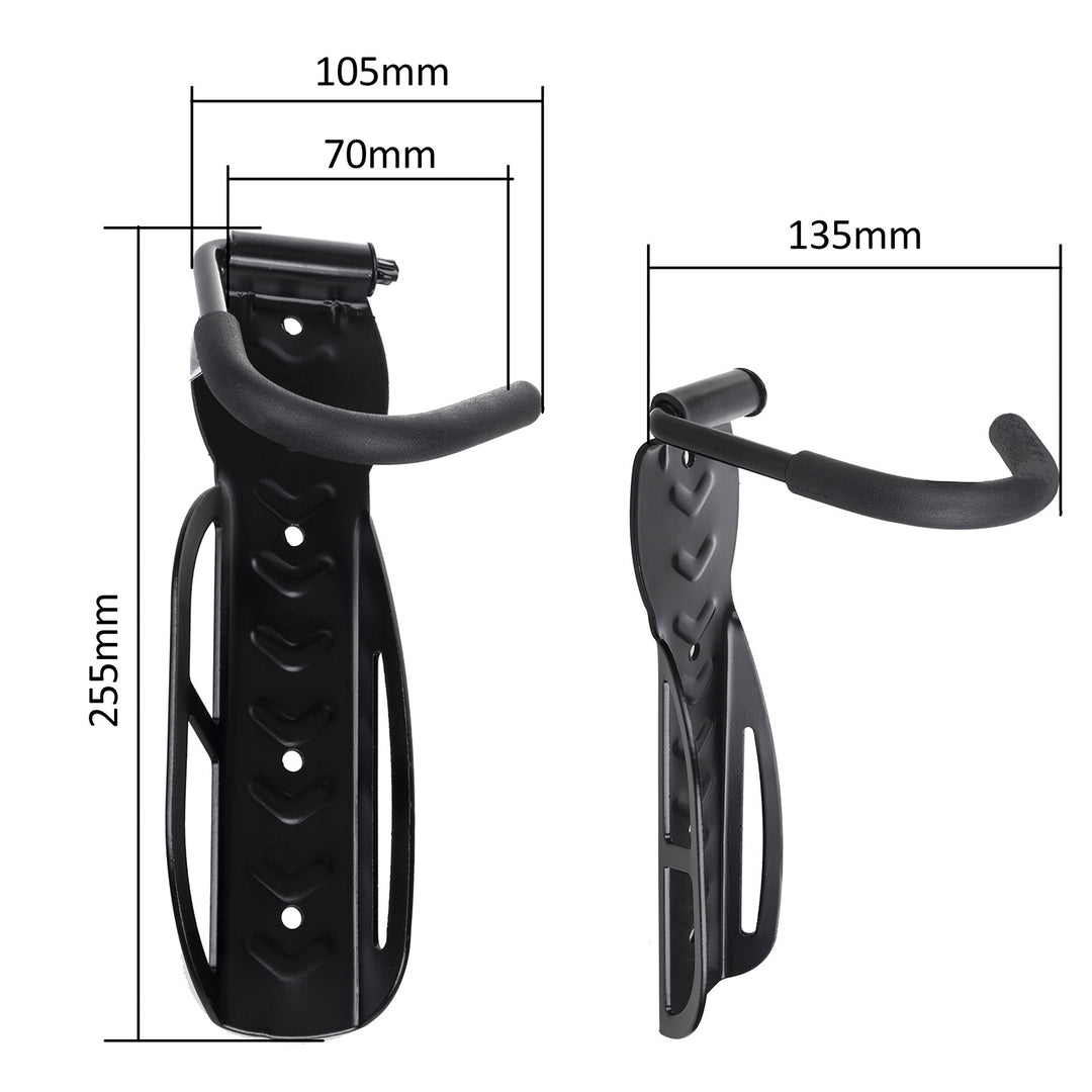 Soporte/colgador de bicicleta Maclean, vertical, acero, carga máxima 30 kg, MC-432, 4 unidades