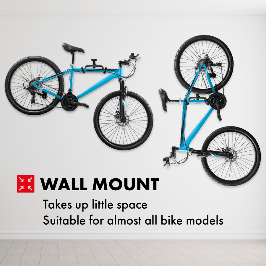 Soporte para bicicletas / colgador de pared Maclean, horizontal, acero, carga máxima 30 kg, MC-431, 3 unidades