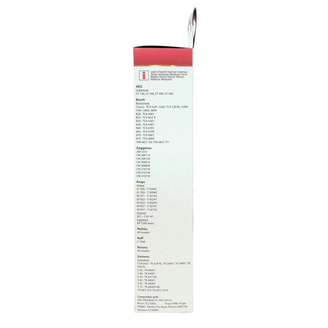 Filtro de agua para cafeteras de presión con rosca AEG, BSH, Krups, Melitta, Nivona Scanpart, 2 unidades