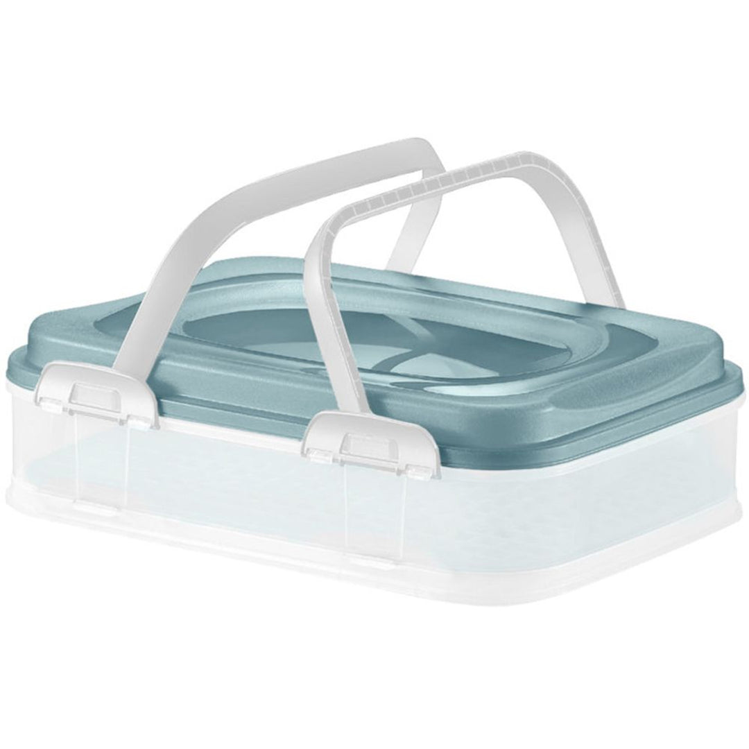 Recipiente para alimentos Dolce, 39 x 28,5 cm, color verde agua, DOMOTTI