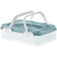 Recipiente para alimentos Dolce, 39 x 28,5 cm, color verde agua, DOMOTTI