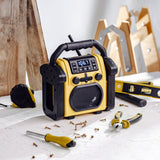 Radio para obras Adler, Bluetooth 5.1, IPX 54, potencia 10 W, AD 1911