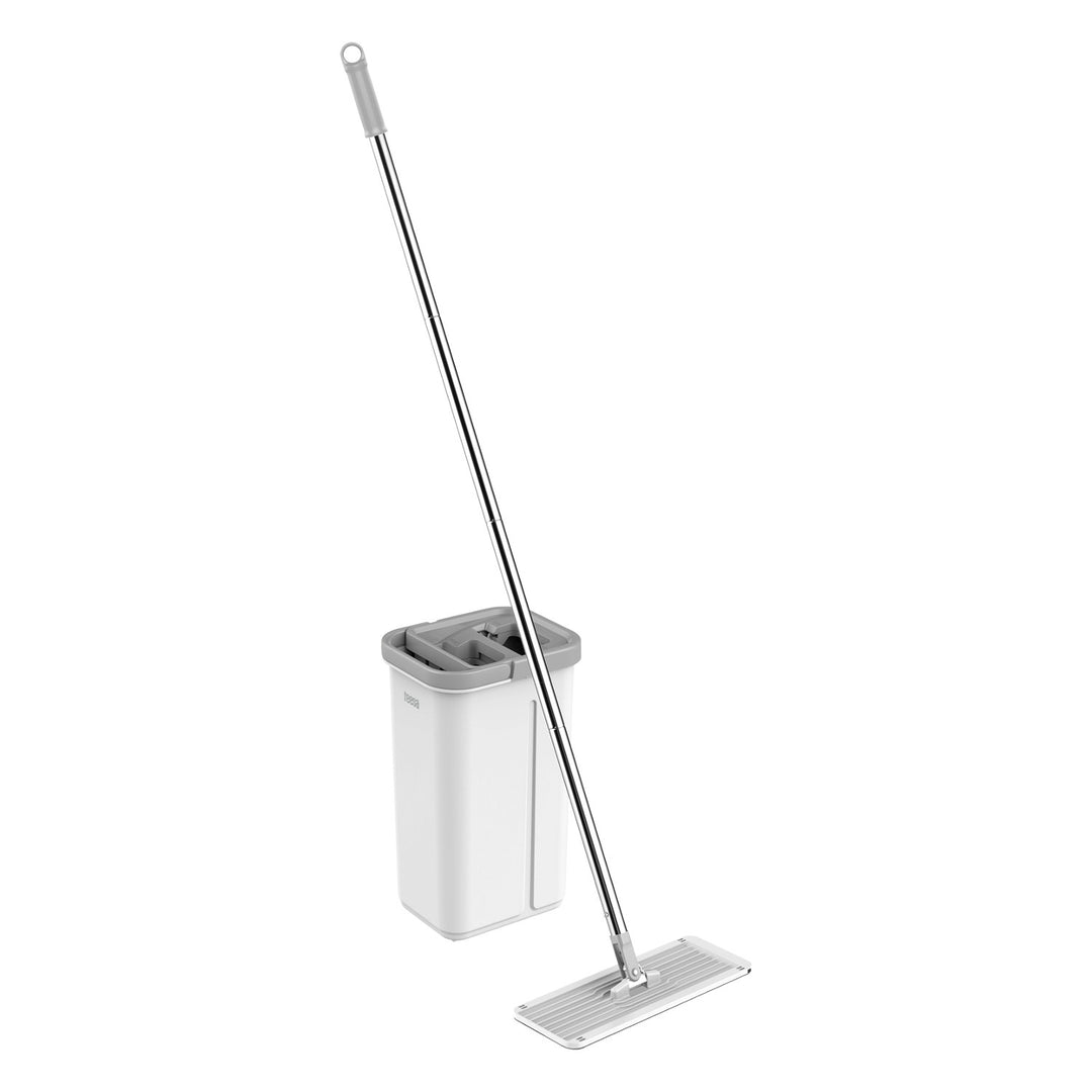 Fregona plana Teesa, cubo de dos compartimentos, capacidad 5,7 l, New Clean R13, Teesa