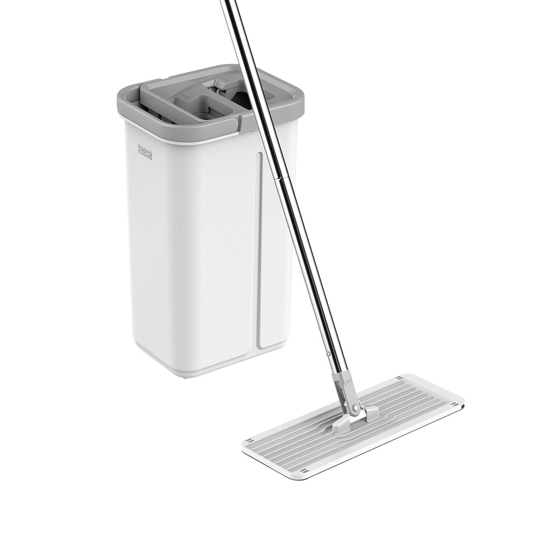 Fregona plana Teesa, cubo de dos compartimentos, capacidad 5,7 l, New Clean R13, Teesa