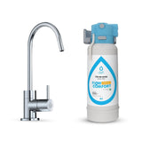 Sistema de filtrado Dafi Flow Comfort Perfect, con grifo para agua filtrada incluido, capacidad de filtrado de hasta 4,3 l/min, color cromo, F.FR.FIL.POD.Z.REG.BAT.1.DR