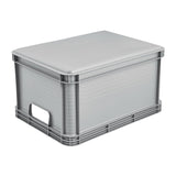Contenedor de transporte Robert Keeeper, capacidad de 20 l, color gris, apto para uso alimentario, ligero y resistente, con una capacidad de carga de hasta 30 kg