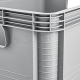 Contenedor de transporte Robert Keeeper, capacidad de 20 l, color gris, apto para uso alimentario, ligero y resistente, con una capacidad de carga de hasta 30 kg