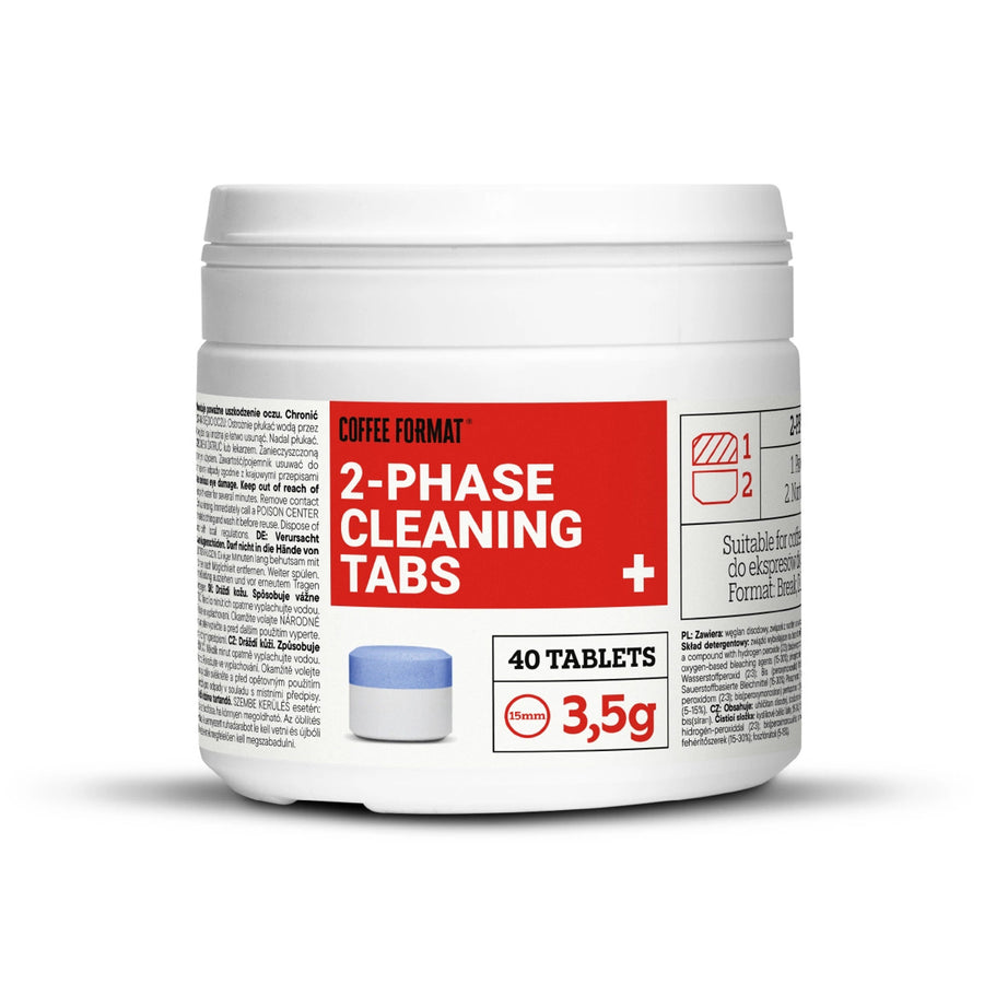 Pastillas para limpiar la cafetera, 2-phase Cleaning TABS+ 40 x 3,5 g Coffee Format