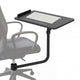 Estante / bandeja para teclado Maclean, negro, dimensiones de la bandeja: 66 x 30 cm, para montar en una silla de oficina, hasta 5 kg, MC-139