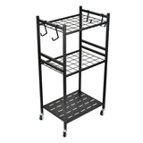 Soporte móvil / carrito para herramientas de jardín Maclean, negro, dimensiones 43 x 30 x 79 cm, máx. 20 kg, MC-138
