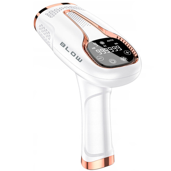 Depiladora IPL Blow, función Ice Cool, 9 niveles de potencia, filtro UV integrado, modo de destello automático, eficacia duradera, 44-480#