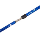 Bastones de aluminio para marcha nórdica, telescópicos, de 65 a 135 cm, color azul, 2 pares