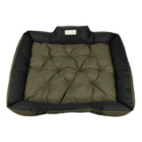 Cama para mascotas GreenBlue, verde, rectangular, dimensiones exteriores: 115 x 95 cm, interiores: 100 x 80 cm GB240 GN