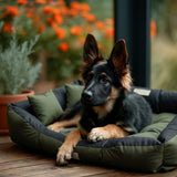 Cama para mascotas GreenBlue, verde, rectangular, dimensiones exteriores: 115 x 95 cm, interiores: 100 x 80 cm GB240 GN