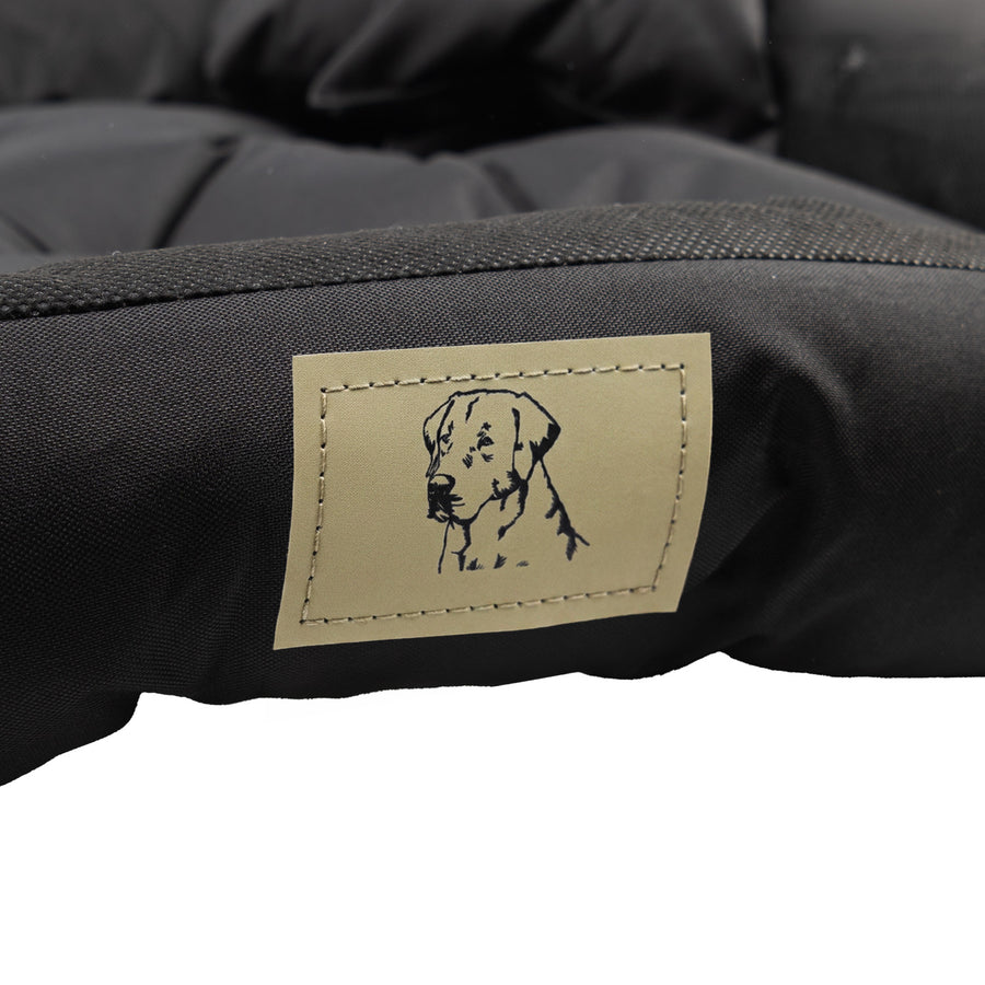 Cama para mascotas GreenBlue, negra, rectangular, dimensiones exteriores: 75 x 65 cm, interiores: 60 x 50 cm GB241 BL