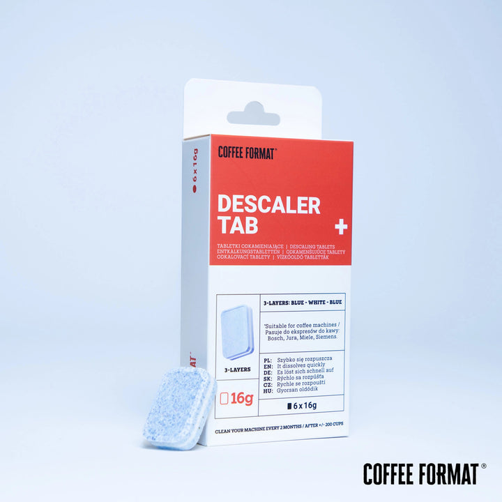 Set de pastillas para limpiar la cafetera, 2-phase Cleaning TABS+ 40 x 3,5 g + pastillas para descalcificar cafeteras, Descaler Tab+ 6 x 16 g