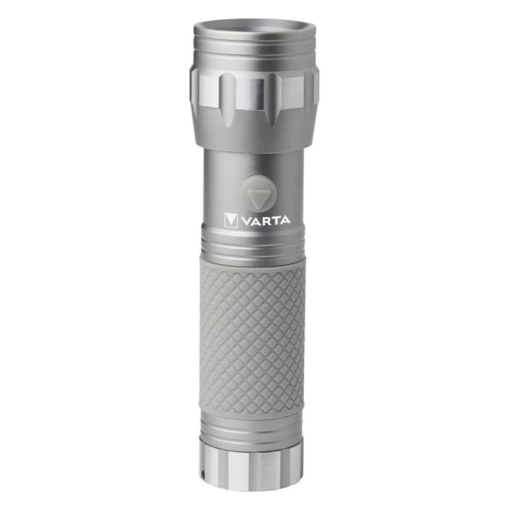 Linterna manual LED UV 15638 de aluminio, longitud de onda UV de 395-400 nm, tecnología Multi LED + pilas Varta incluidas