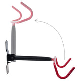 Soporte o colgador de pared para bicicletas Maclean, horizontal, acero, carga máxima de 30 kg, MC-430, 3 unidades