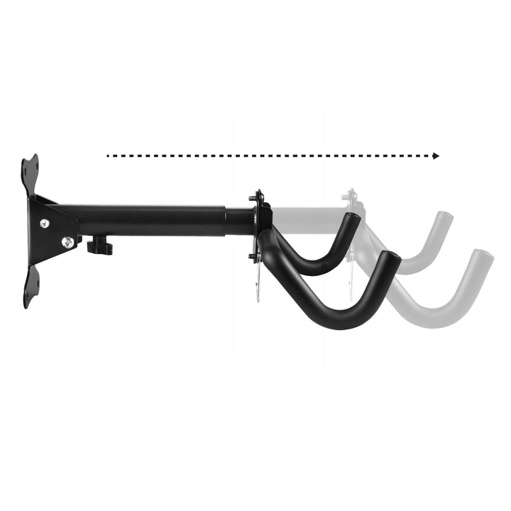 Soporte de pared para bicicletas Maclean, horizontal, acero, carga máxima de 30 kg, MC-484, 4 unidades