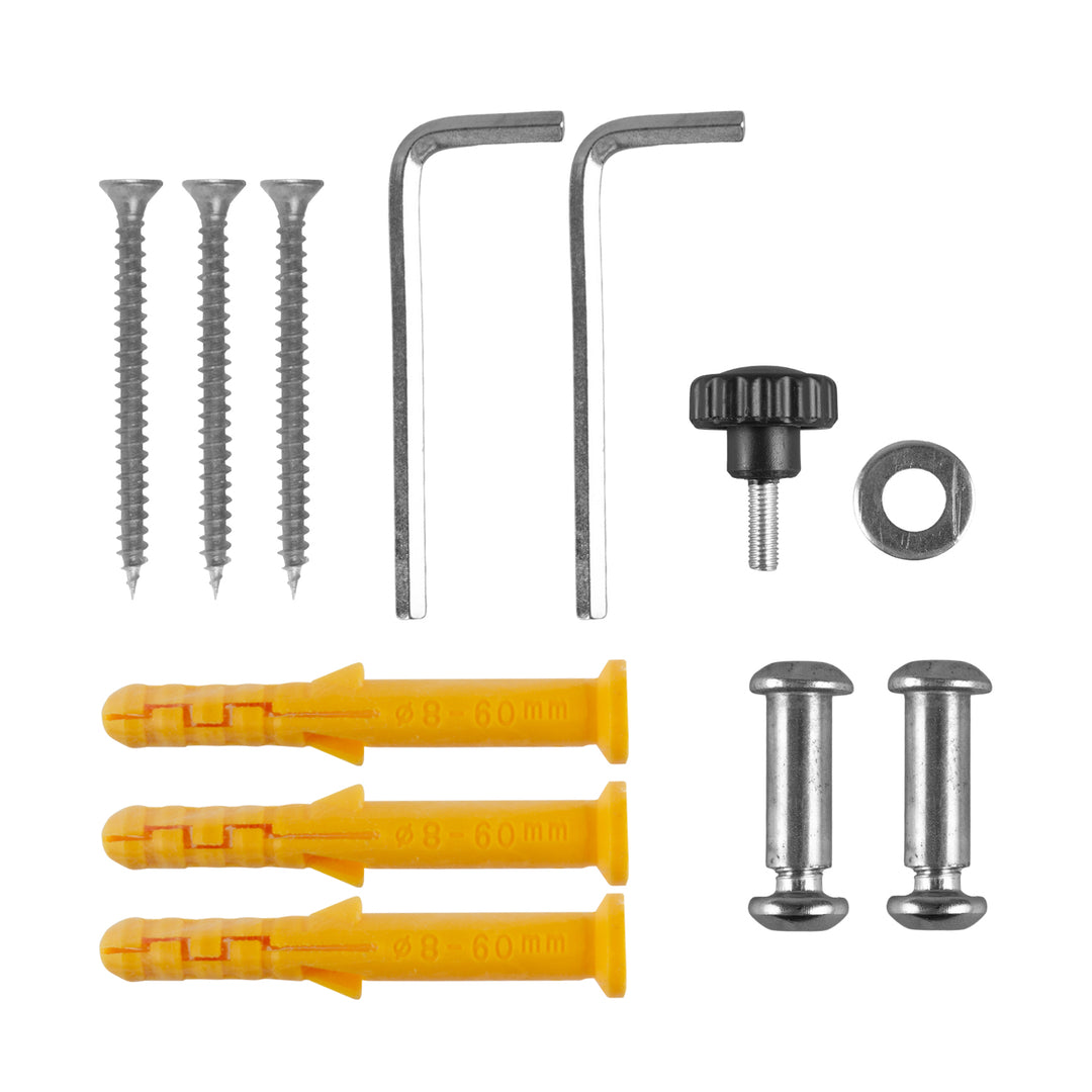 Soporte de pared para bicicletas Maclean, acero, carga máxima de 30 kg, MC-449, 4 unidades