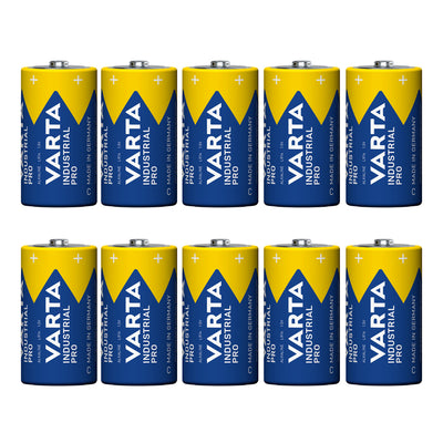 10 pilas R-14 LR14 C de 1,5 V alcalinas Varta Industrial Pro