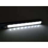 2 lámparas LED de cocina Maclean, para debajo de los armarios, 9 SMD, a pilas, con sensor PIR de encendido/apagado, MCE166 + 6 pilas R-06 R06 AA LR06 de 1,5 V VARTA Longlife Power