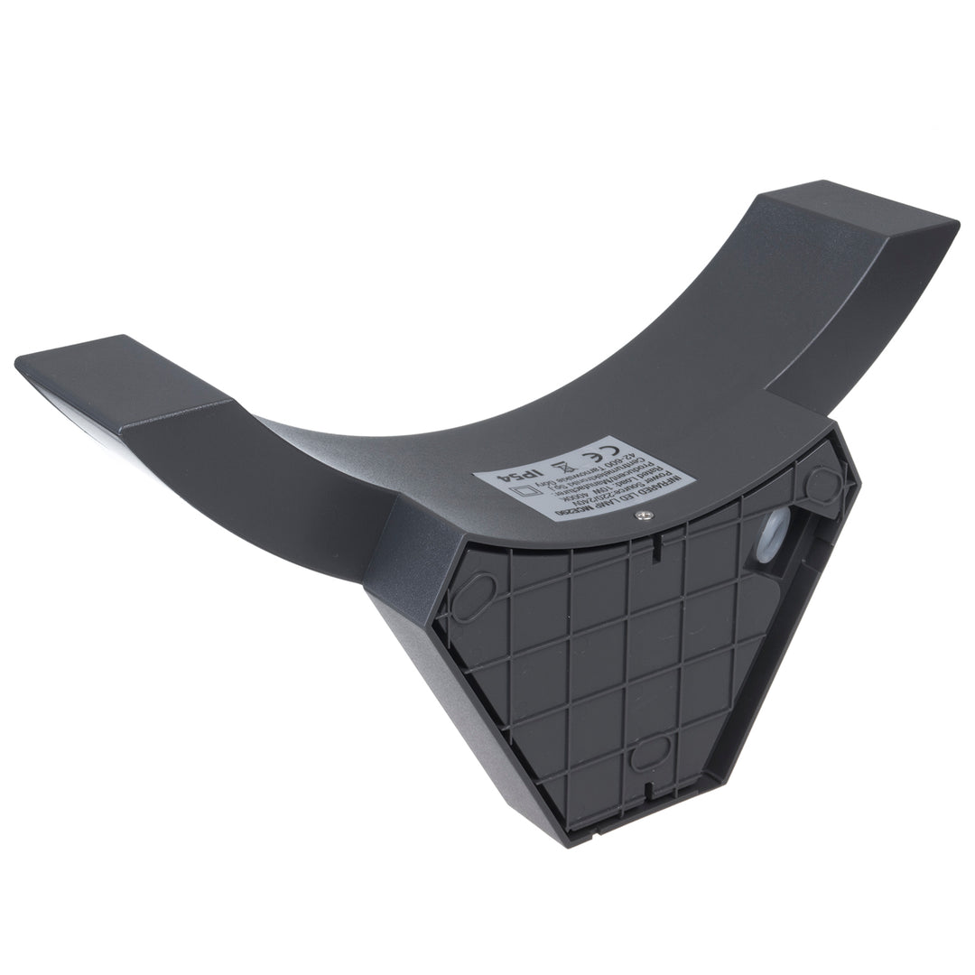 Lámpara LED con sensor de movimiento Maclean, sensor de movimiento por infrarrojos, color gris, 10 W, IP54, 800 lm, MCE290 GR, 2 unidades