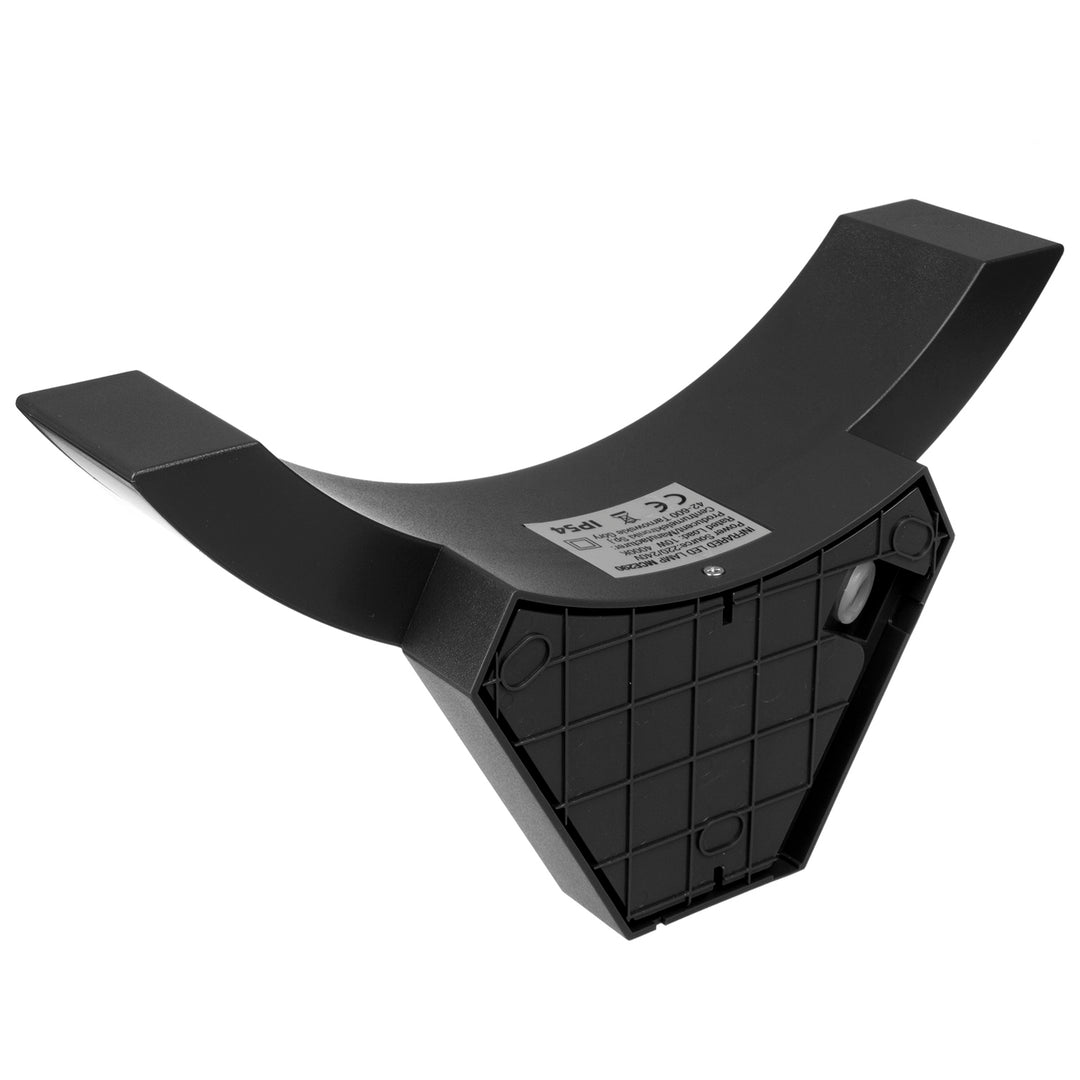 Lámpara LED con sensor de movimiento Maclean, sensor de movimiento por infrarrojos, color negro, 10 W, IP54, 800 lm, MCE290 B, 4 unidades