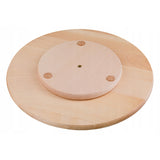Bandeja giratoria Practic, para servir aperitivos y pizza, madera de haya, diámetro 40 cm, 20090700