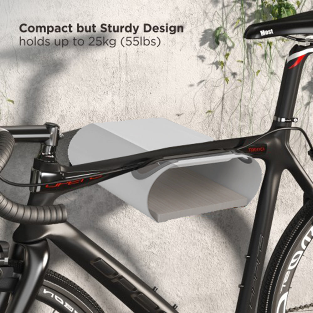 Soporte de pared para bicicletas Maclean, 25 kg máx., MC-466, 2 unidades