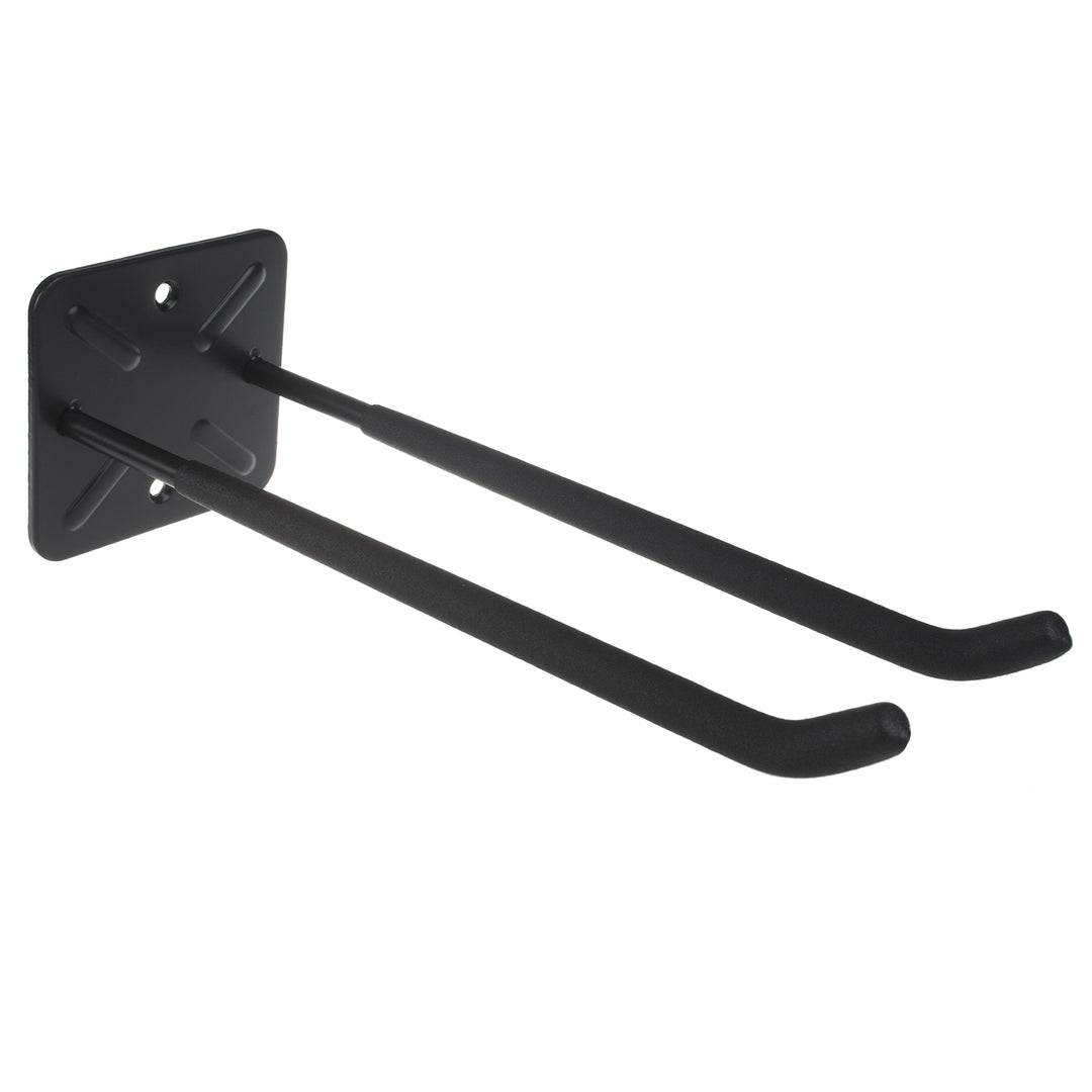 Juego de 4 soportes de pared Maclean, para herramientas, ruedas, escaleras, bicicletas, de acero, carga máxima de 70 kg, MC-436